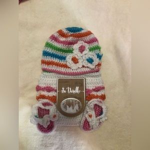 Baby Girl Diaper Cover - Handcrafted Crochet Set for Baby 0-6M by So Dorable